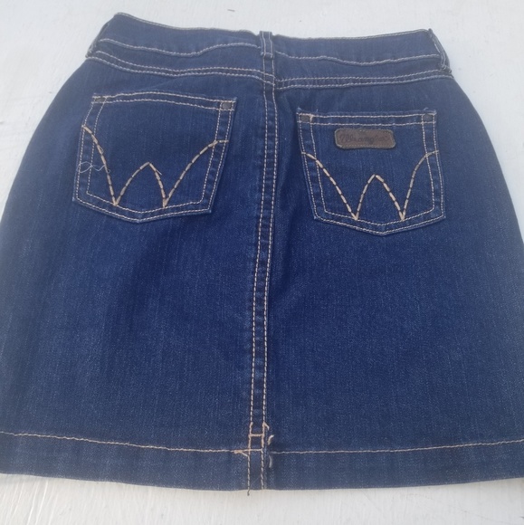Wrangler Western Denim Jean  Short Skirt Size 1 - Picture 5 of 8